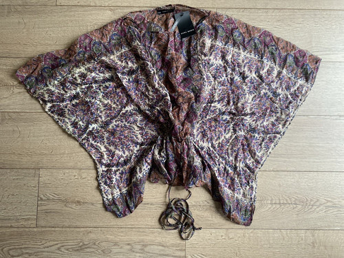 Zara basic poncho paisley - basic, mix