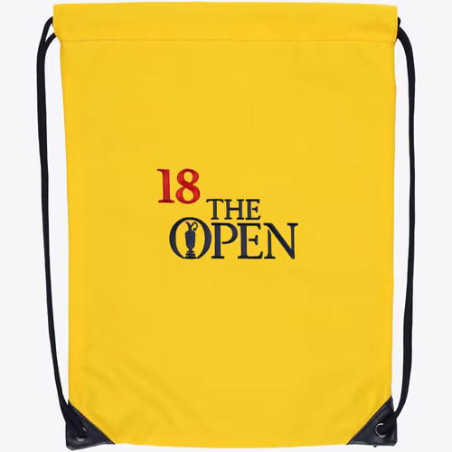 The open golf backpack pin - open,