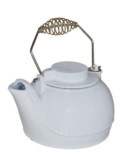 Retro white enamelled cast - retro,