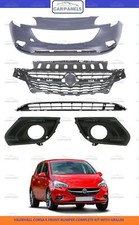 VAUXHALL CORSA E FRONT BUMPER COMPLETE KIT 2015 - 2019 PRIMED NO SENSORS NEW 