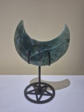 150g Moss Agate Crystal Moon