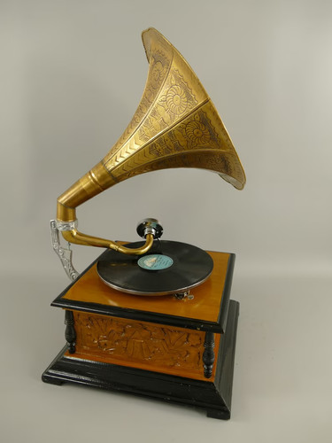 Antique gramophone fully - antique,
