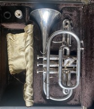 Besson Sovereign 923 B Flat Medium Bore Cornet Silver 