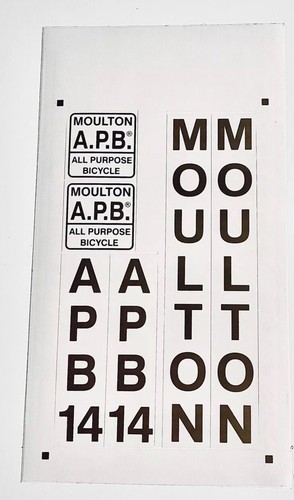 Moulton apb decals stickers - moulton, decals/stickers