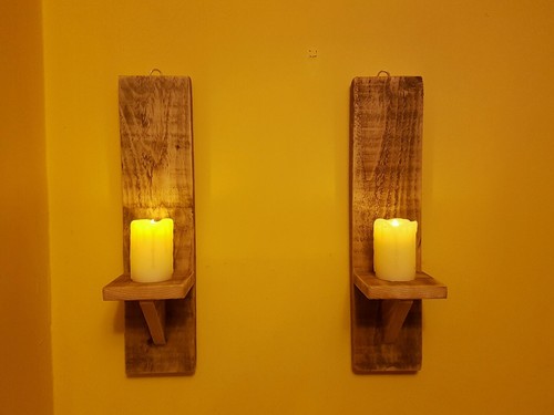 Pair handcrafted wooden - pair,