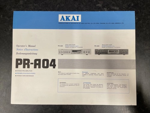 Akai a04 stereo - akai, pr-a04