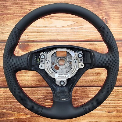 Leather steering wheel - leather, fit