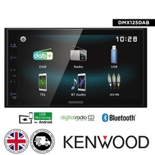 Kenwood DMX125DAB 6.8" DAB Digital Multimedia Bluetooth Touch Screen Car Stereo