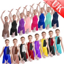 UK Girls Ballet Modren Contemporary Lyrical Dance Dress Leotard Skirts Dancewear