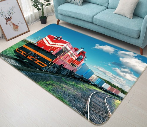 Red train lawn - train,