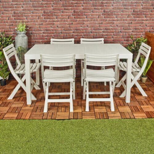 White plastic large table - large, &