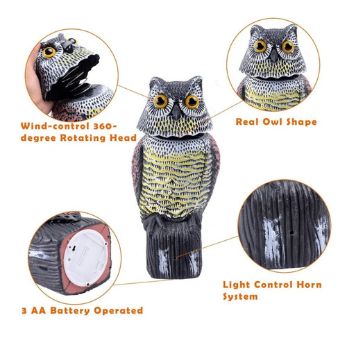 Owl decoy deterrent - owl,