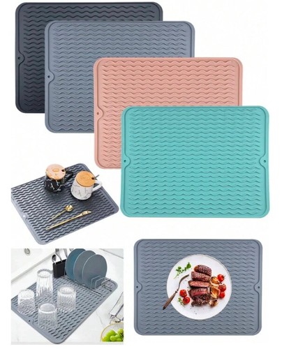 Small silicone sink drying mat - sink,