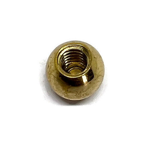 Small solid brass bed - knobs, 12
