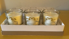 LAURA ASHLEY VOTIVE GIFT SET CANDLES FRESH LINEN BEACHCOMBER SWEET PEA FREESIA