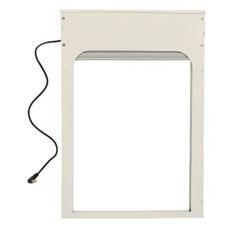 (White)Automatic Chicken Coop Door Opener Battery Powered Timer LED Display