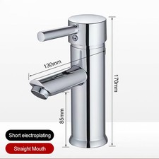 Bathroom Basin Mixer Tap Cloakroom Sink Taps Waterfall Mono Faucet Chrome NEW