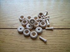 10x Wooden toy wheels + axles