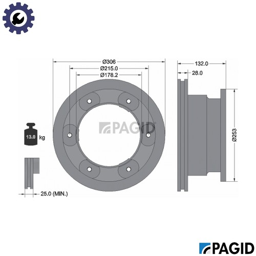 Brake disc 54777nc for - 54777nc,