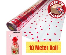 Red Dots Clear Cellophane Gift