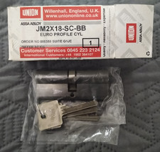 Assa Abloy Union Double Euro Cylinder 74mm 37/37 with 3 Keys