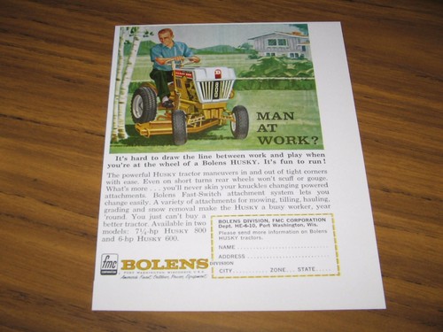 1963 print bolens husky - 1963,