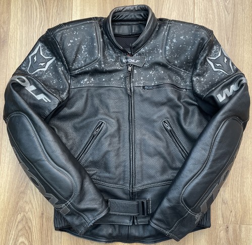 Wolf mens leather motorcycle - wolf,