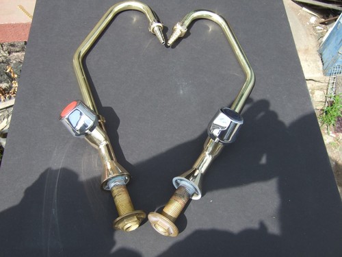 Vintage brass kitchen sink - vintage,