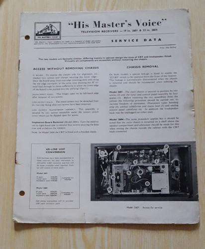 Hmv model 2601 - hmv,
