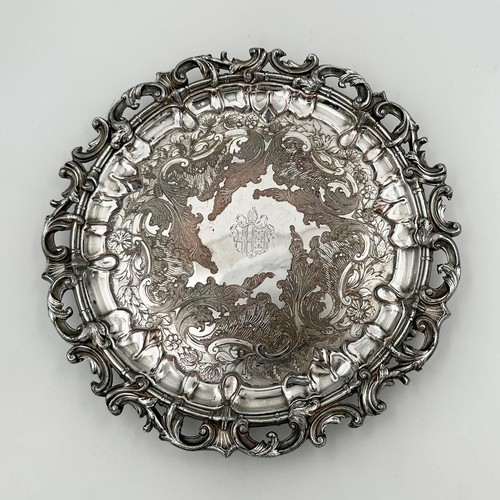 Victorian crested waiter tray - victorian,