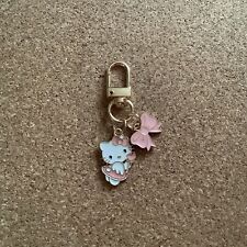 Hello Kitty Keyring Enamel Bag Charm  Sanrio Clip On Keychain Free P&p 🎁