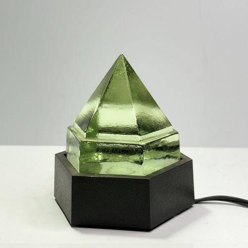 Green glass ship - green, prism