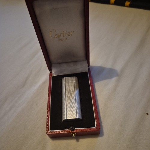 Cartier lighter silver plated - cartier,