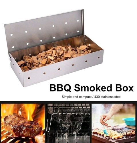 Bbq smoke box stainless steel - bbq,