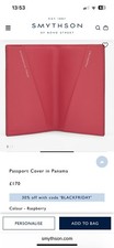 Smythson Passport Cover In