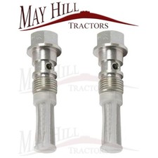 2 x Fuel Tap Banjo Bolt & Filter for Massey Ferguson Tractor T20 TED TVO Tractor