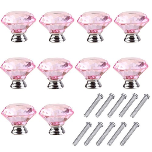 Glass crystal door knob - glass, drawer