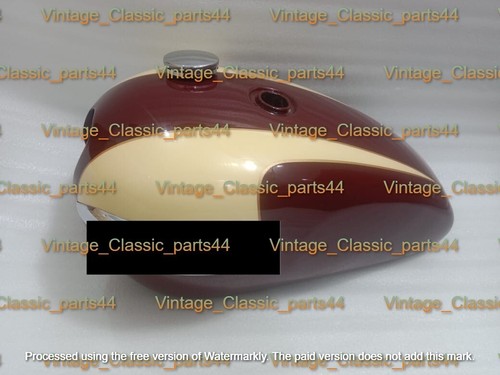 Triumph t140 maroon cream - t140, &
