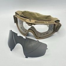 ESS Influx Terrain Tan Clear + Grey Lens Goggles ANSI Z87.1+ EE7018 (Authentic)