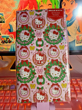 2023 Sanrio Hello Kitty 32 Pink Christmas Holiday Guest Towels Napkins Wreath
