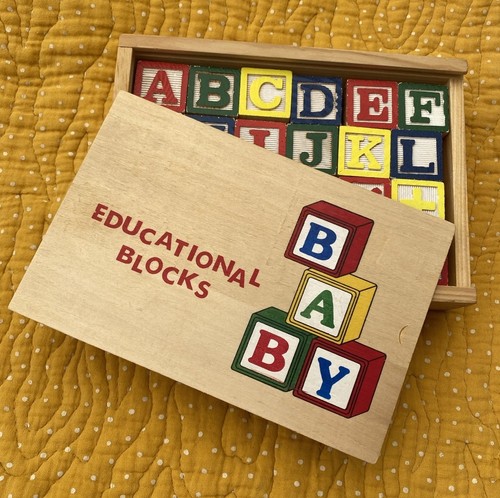 Vintage wooden educational - vintage, 24