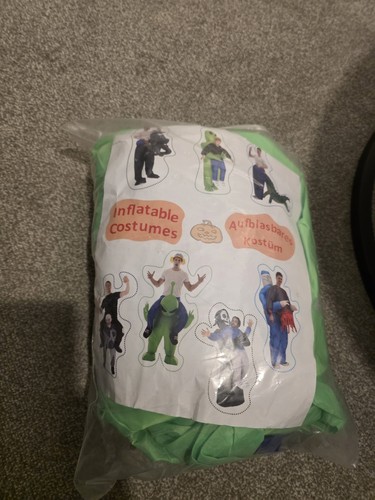 Green alien inflatable costume - alien,