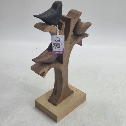 Wooden tree carved - carved, sculpture
