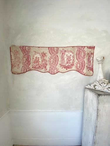 Toile jouy valance antique - jouy,