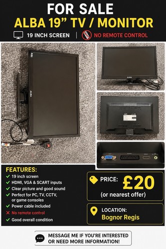 Alba lcd1909hdf 19in lcd - alba,