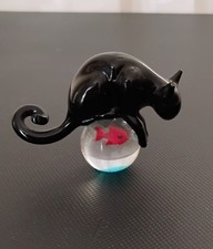 Signed Studio Art Glass Black