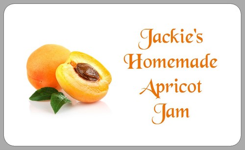 Apricot jam jar - pot, sticky