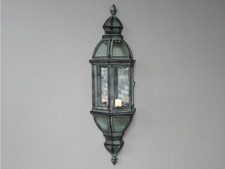 Large 71cm Vintage French Style Mirrored Wall Lantern Tealight Candle Holder