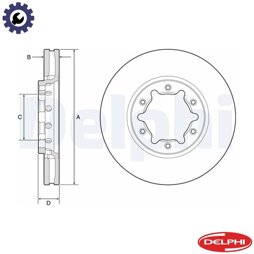 Brake disc bg9179 - 2x,