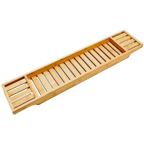 Bamboo wood bath tub - bath, rack